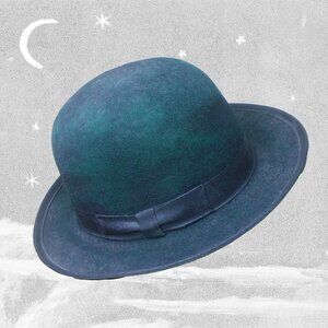 Green Derby, Wool Felt Women Men Unisex